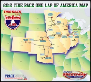 2012 One Lap of America Map